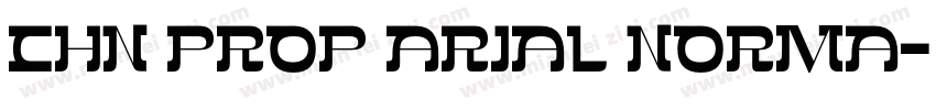 Chn Prop Arial Norma字体转换